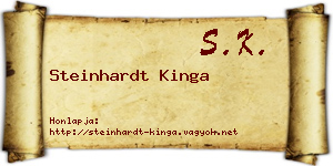 Steinhardt Kinga névjegykártya